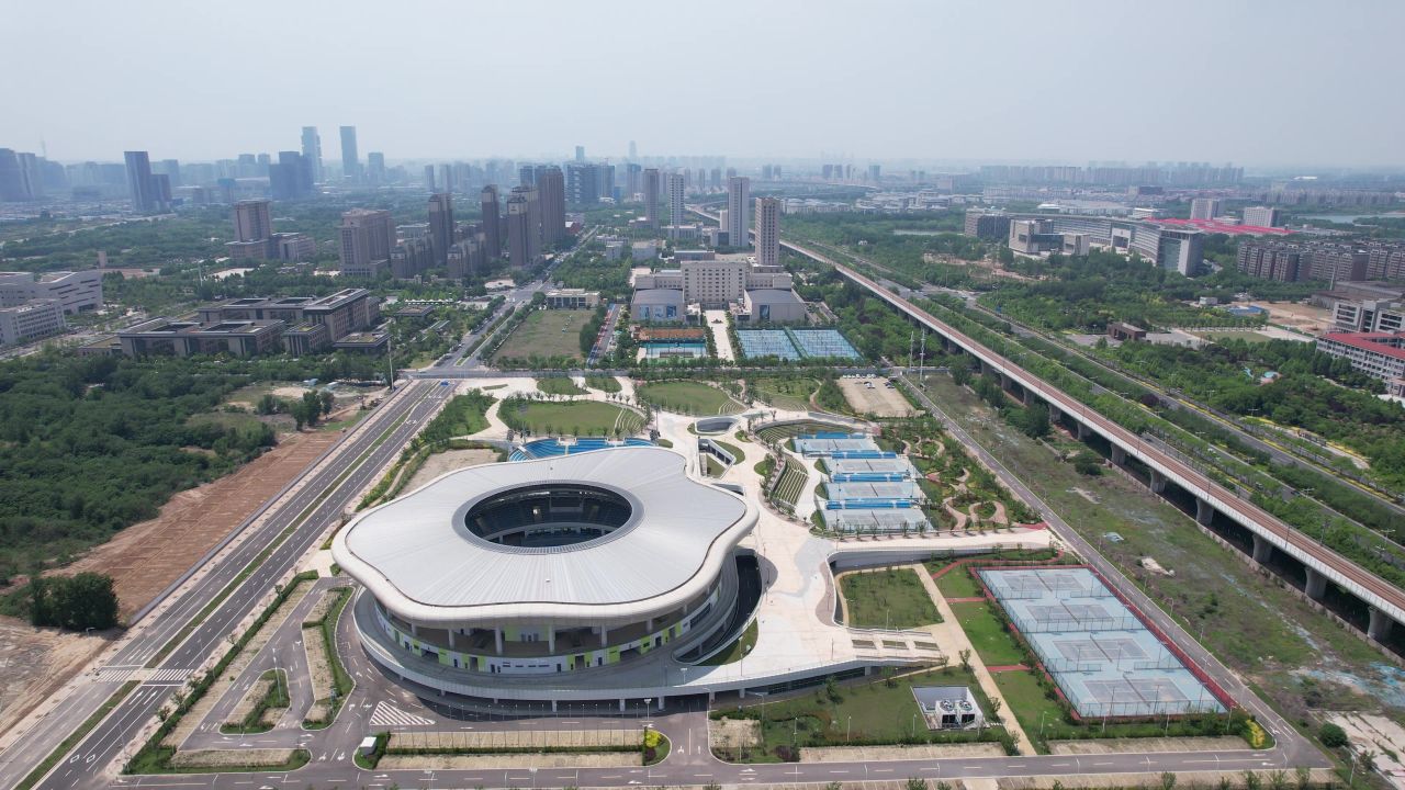 河南郑州城市风光航拍