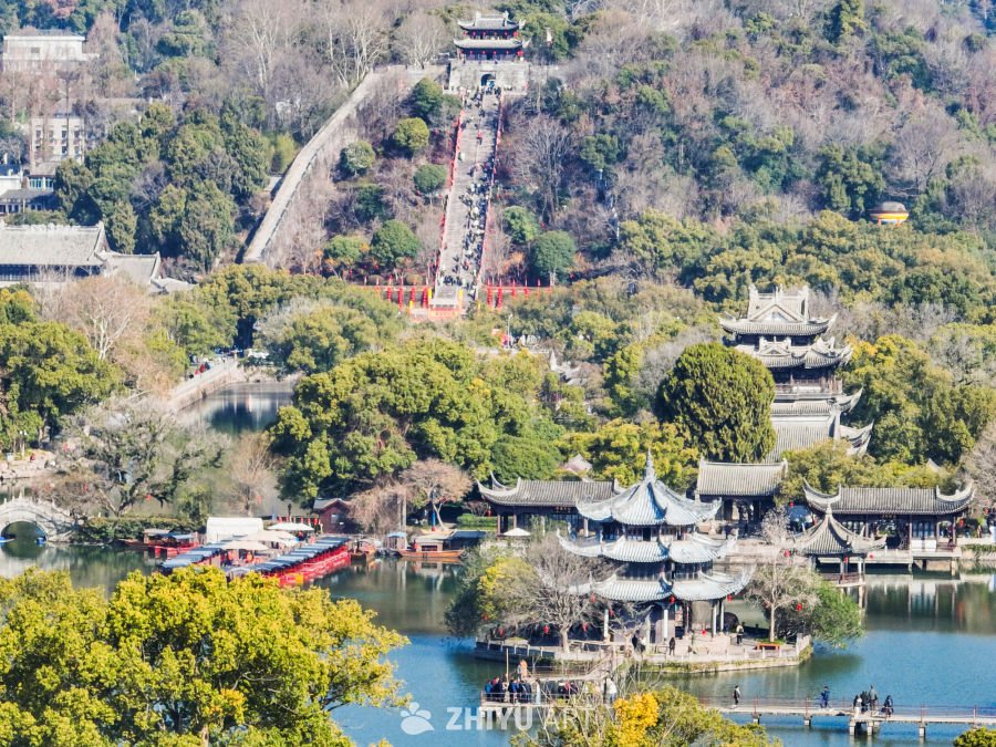 航拍浙江临海台州府城城区风光 59
