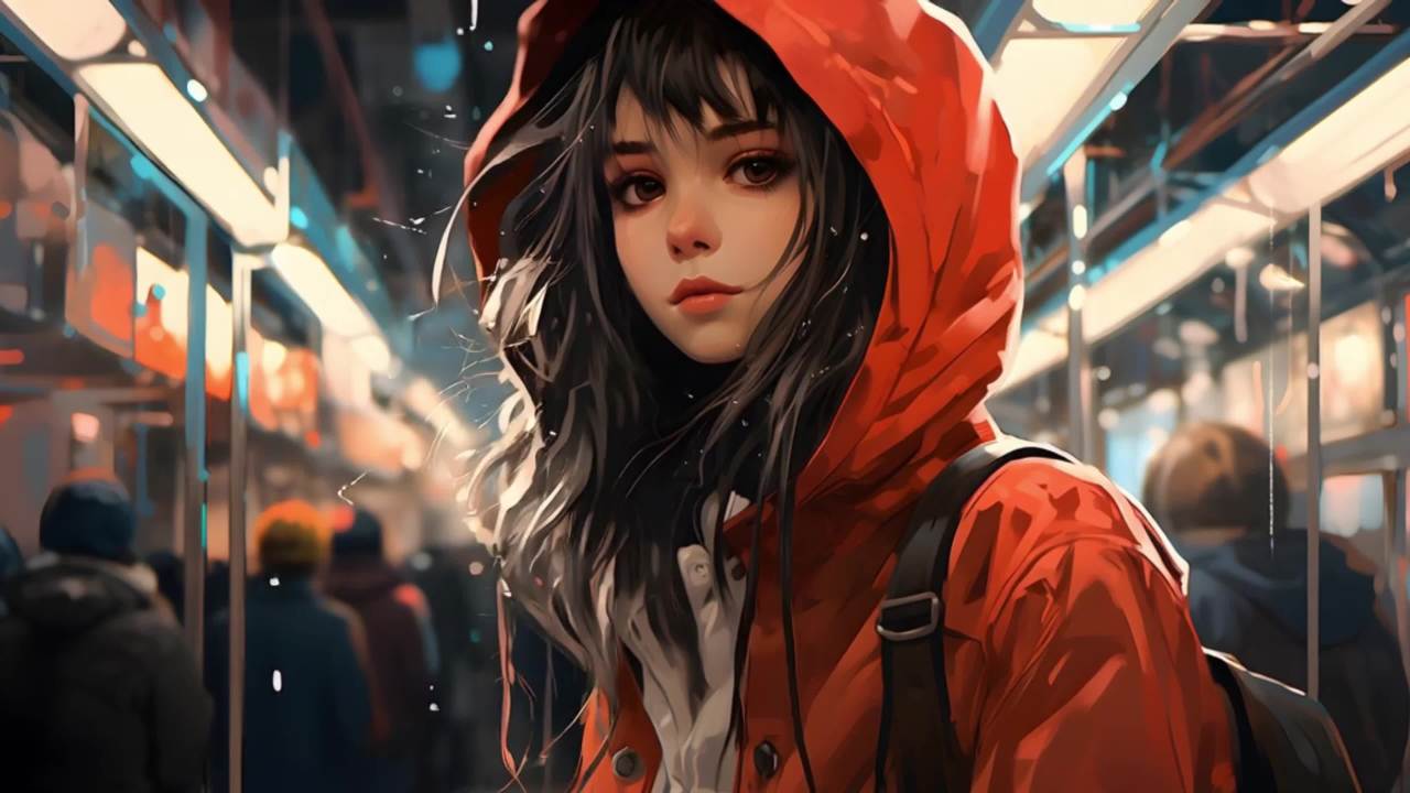 红衣炫酷女