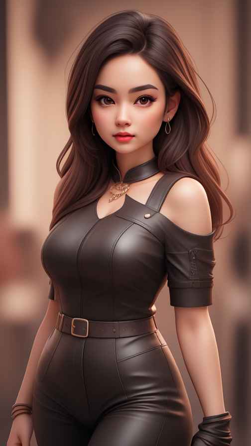 高级感女孩皮衣系列