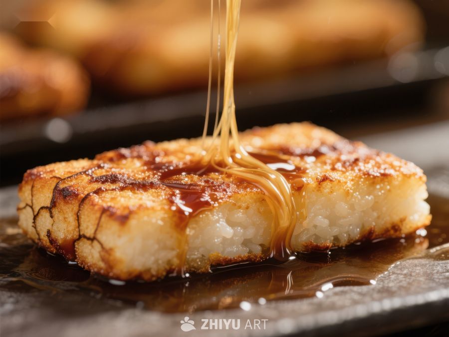 热腾腾的煎饼淋上香甜糖浆 820