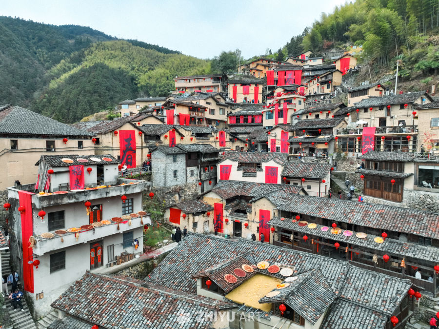 航拍浙江丽水松阳陈家铺村 41