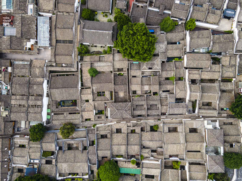 福建三坊七巷5A景区航拍摄影图