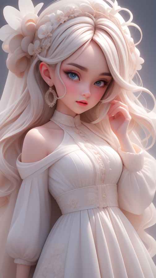 粉色女孩治愈系