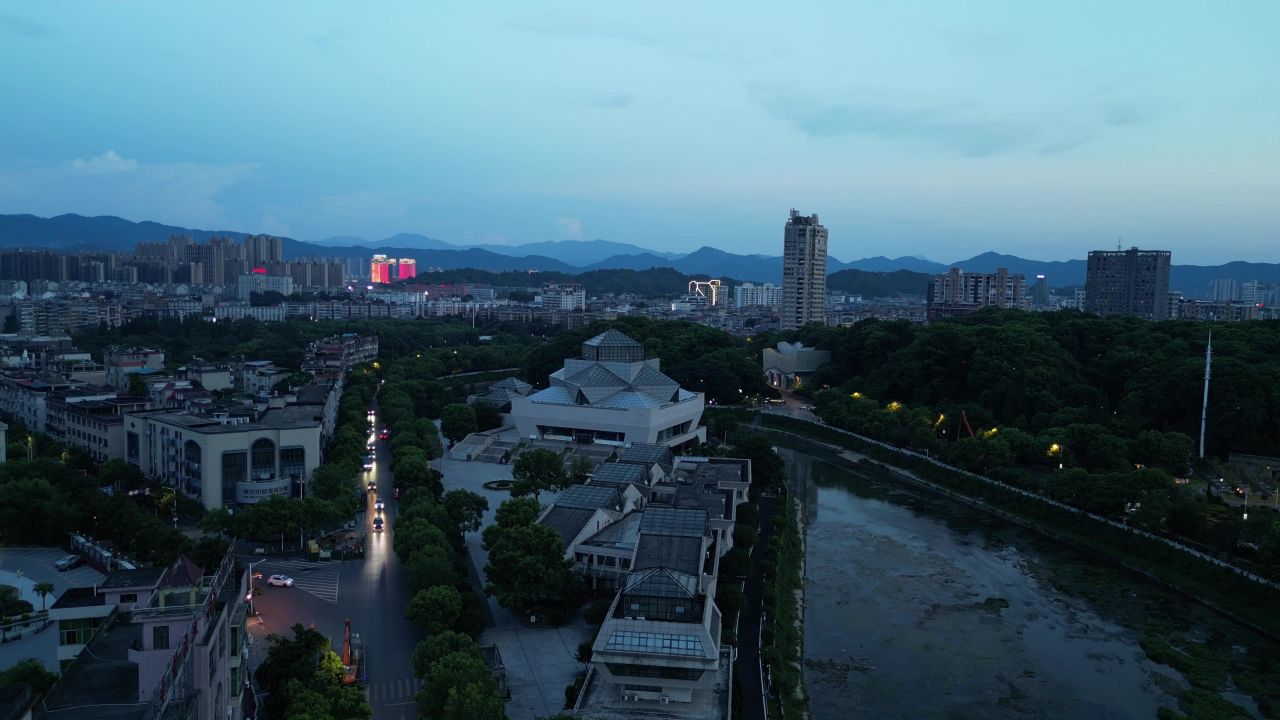 航拍江西萍乡博物馆
