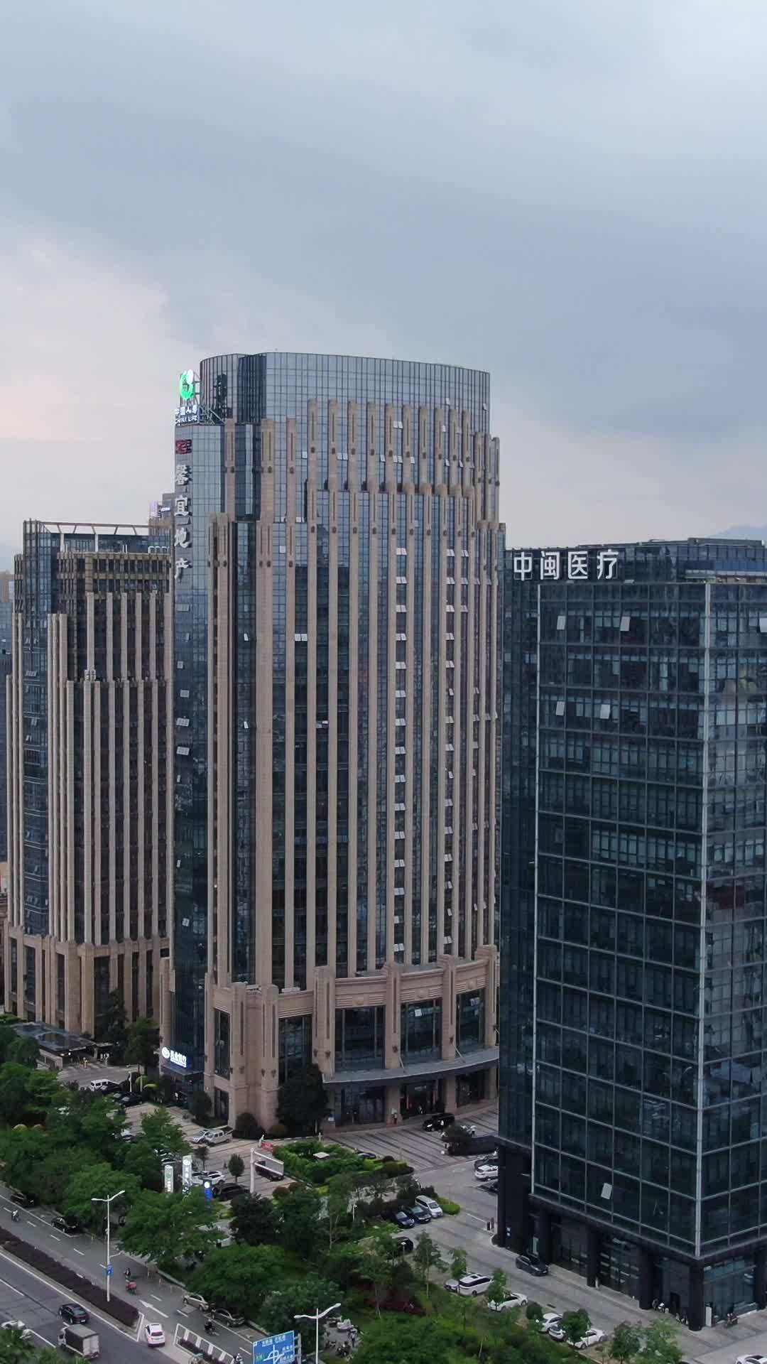 都市摩天楼全景