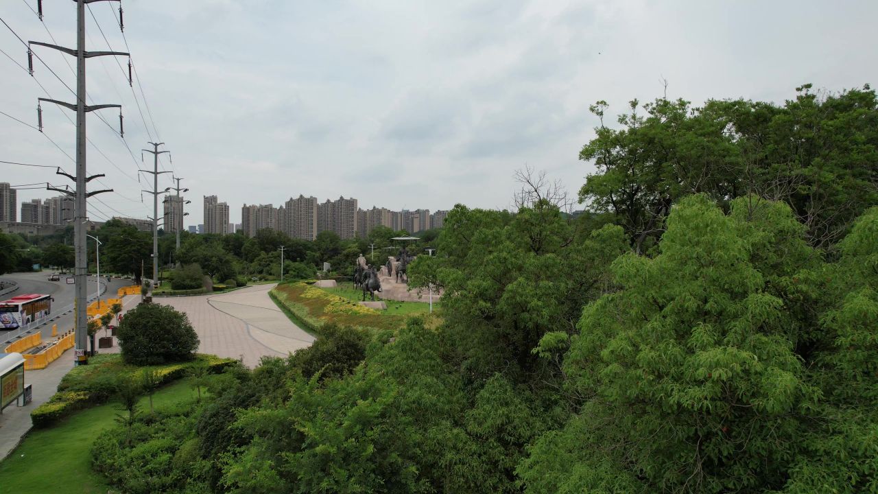 江苏徐州汉文化园航拍
