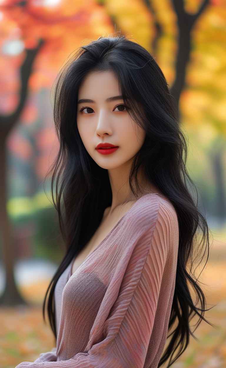 秋天下宽松美女 21