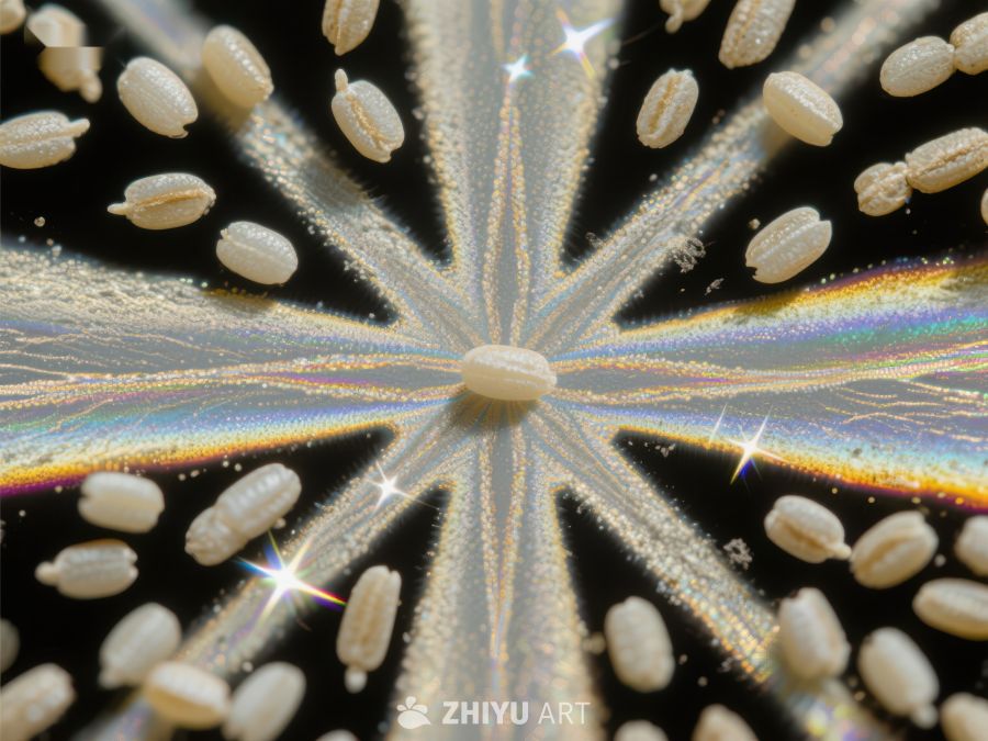 微观视角下的种子与光芒 622