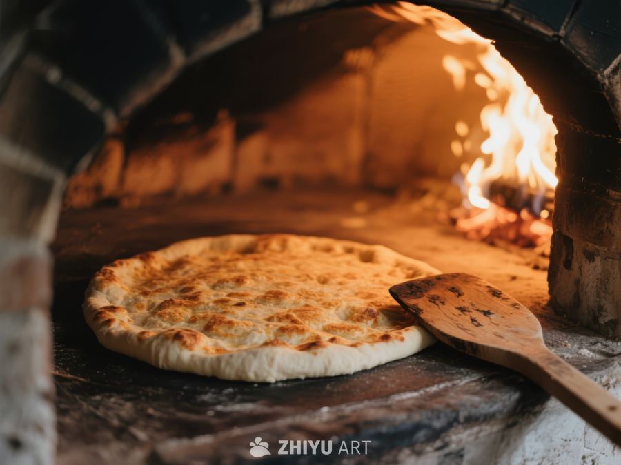 传统石炉烘烤的披萨 147