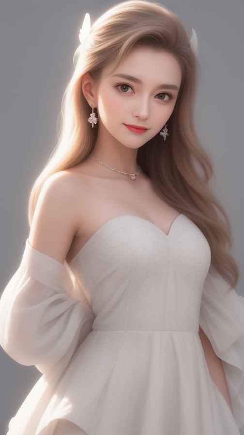 酷酷的白色衣服人像