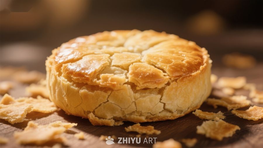 酥皮糕点特写