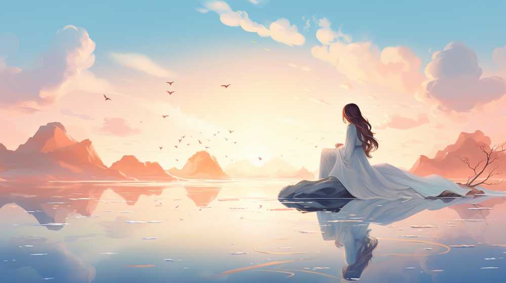 浅色唯美创意背景