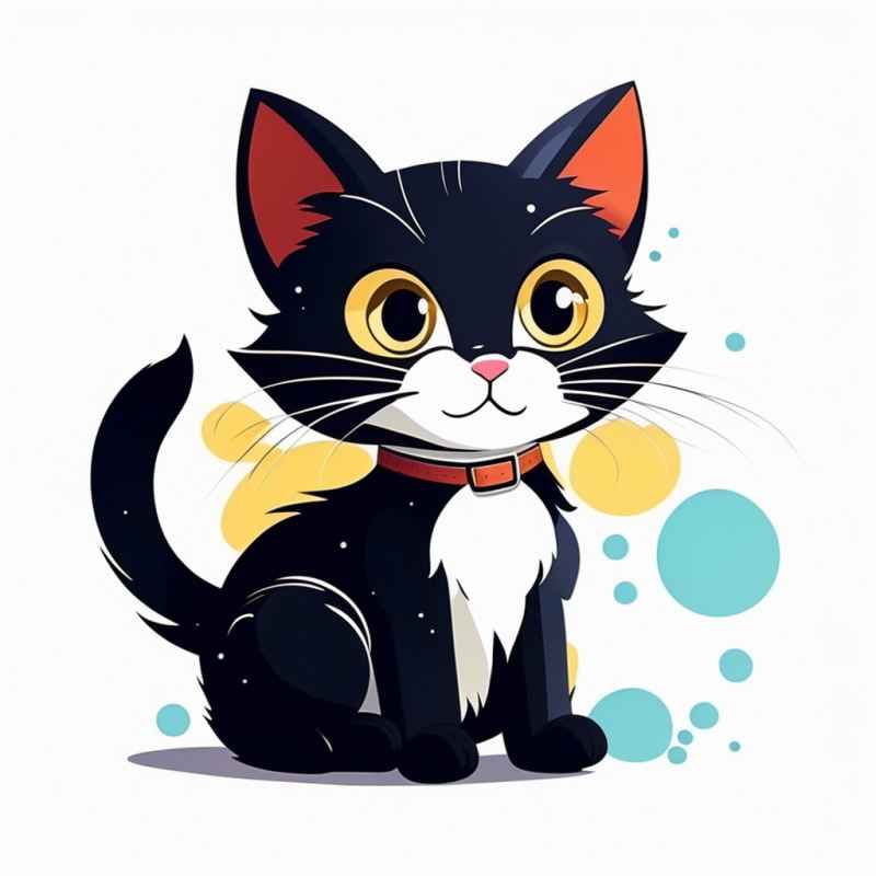 可爱的猫咪独立元素 32