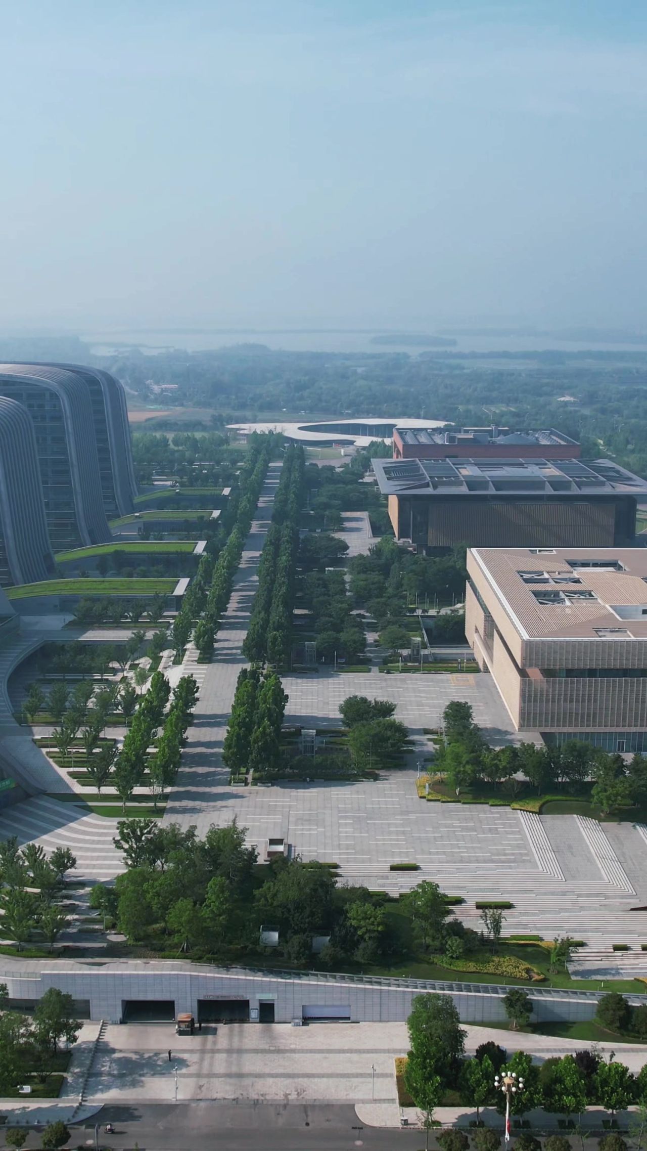 山东济宁新城建设竖屏航拍