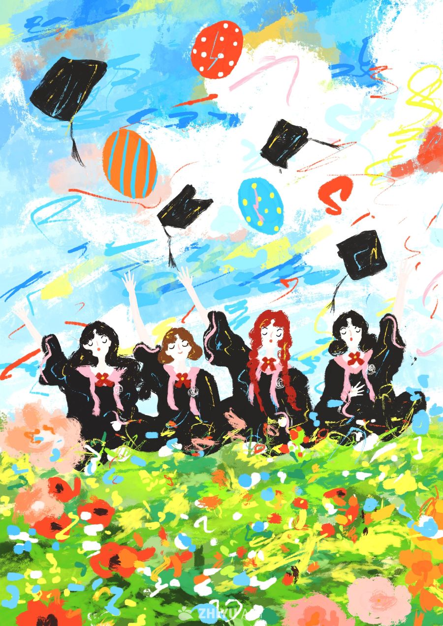 原创治愈插画作品素材四季节气节日自然 4