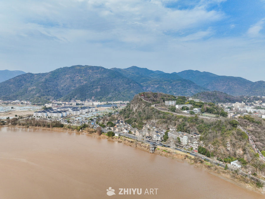 航拍浙江临海台州府城城区风光 17