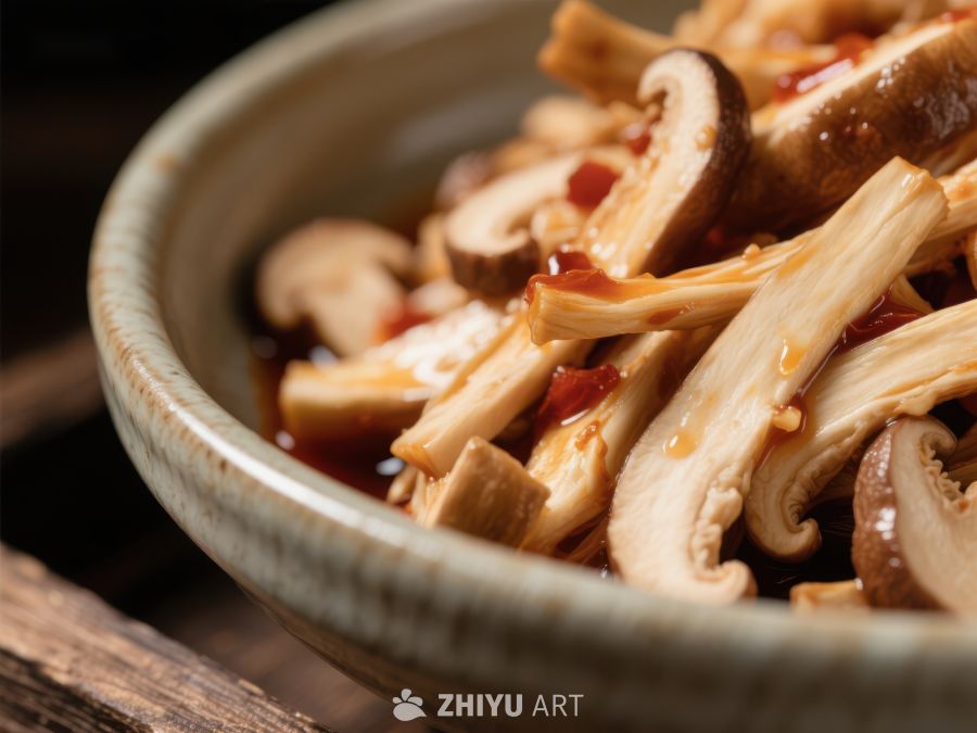 香辣蘑菇炒竹笋 1608
