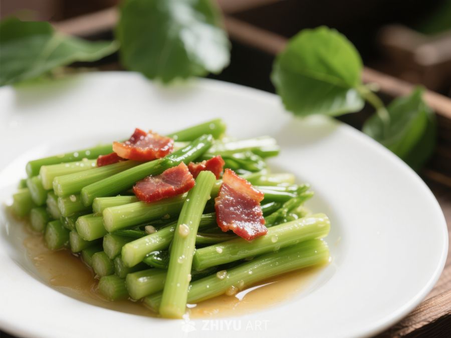 炒芦笋配腊肉，美味家常菜 40