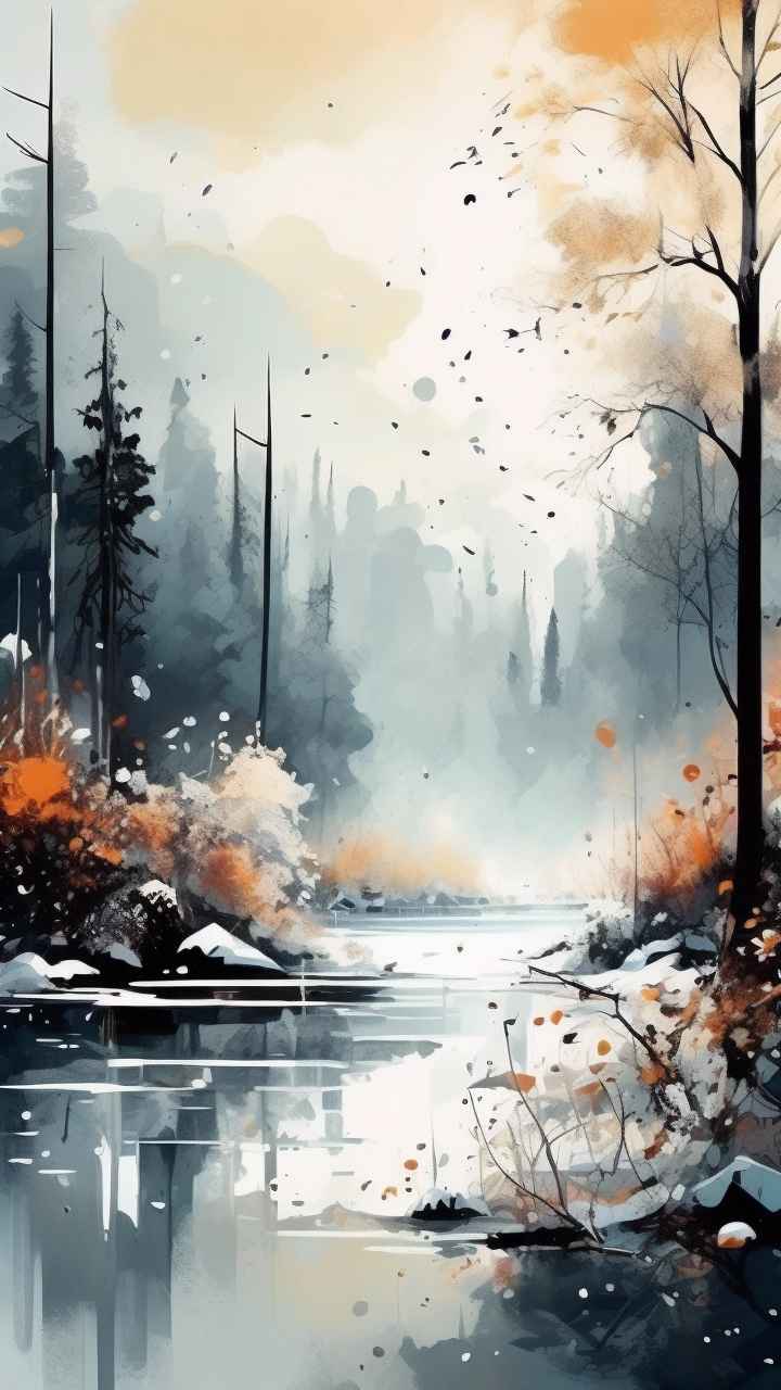 印象派抽象插画 54
