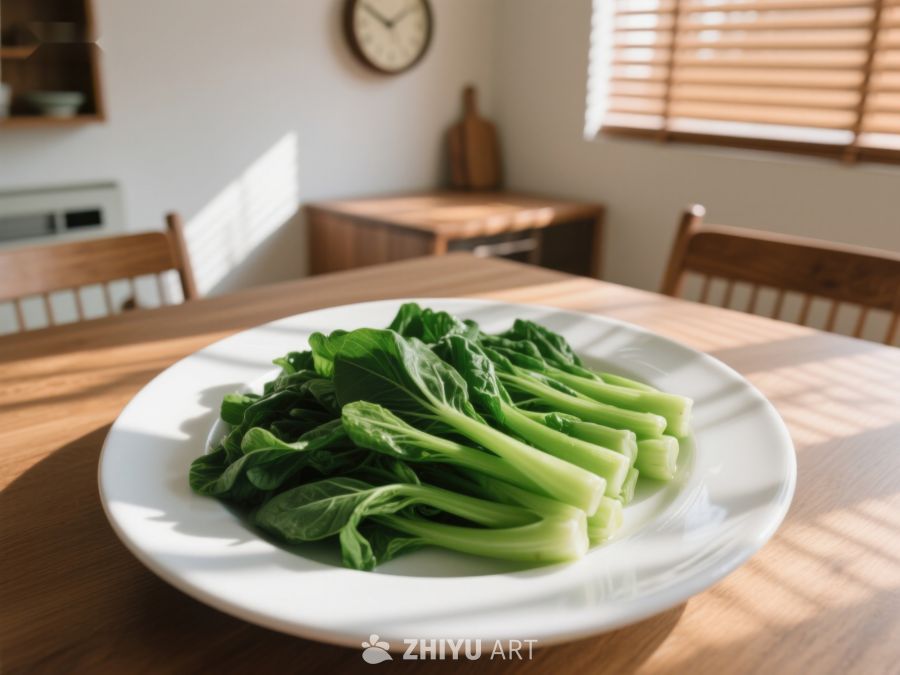 阳光下的青菜盘 581