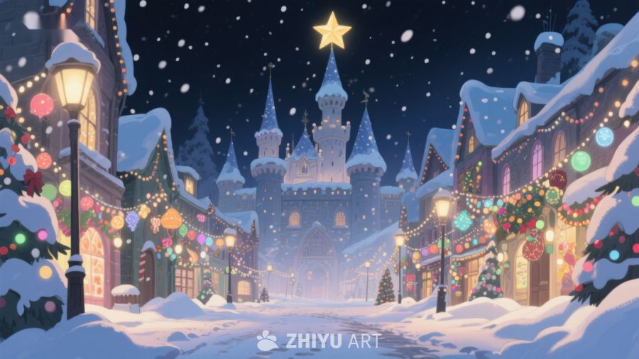 雪夜童话小镇 422