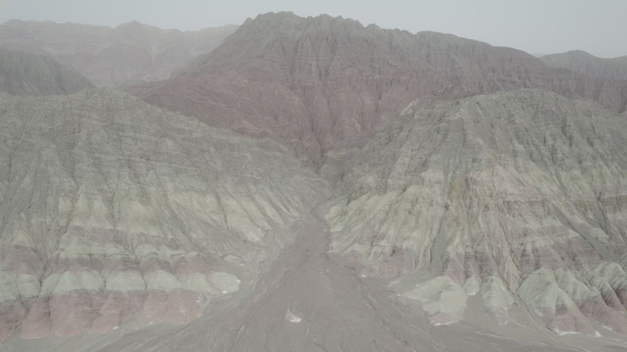伽师丹霞地貌航拍 3