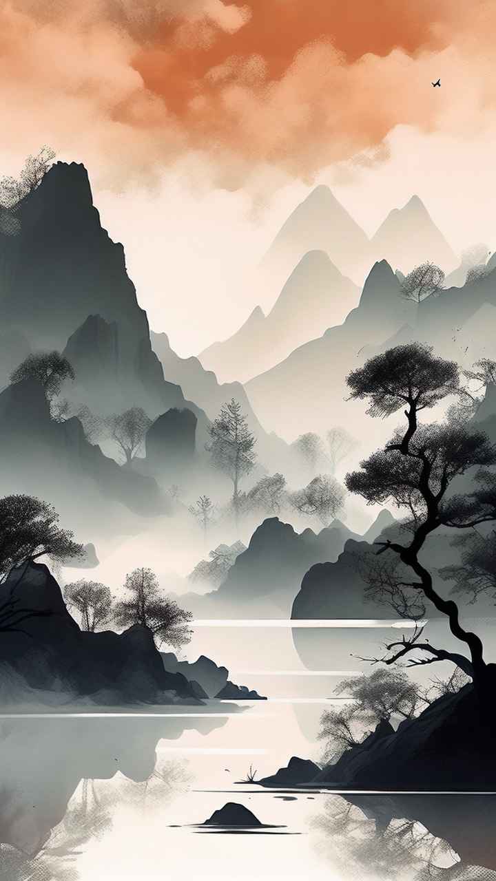 山水画国风背景 33