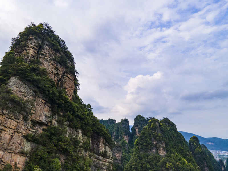 湖南张家界奇山山川 