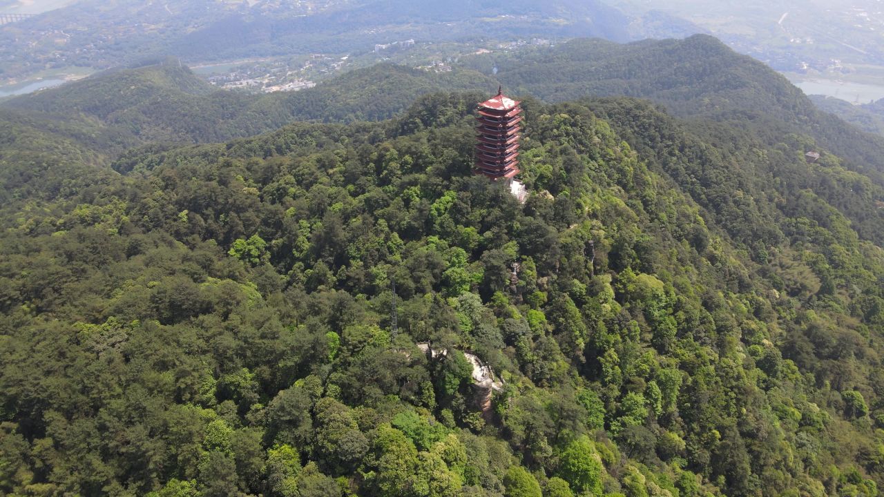 重庆缙云山航拍 10