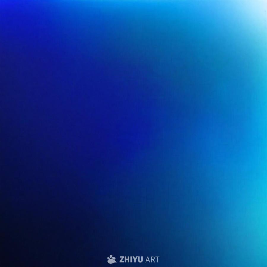 画面呈现出鲜艳的蓝色渐变壁纸，适合桌面或移动设备。
