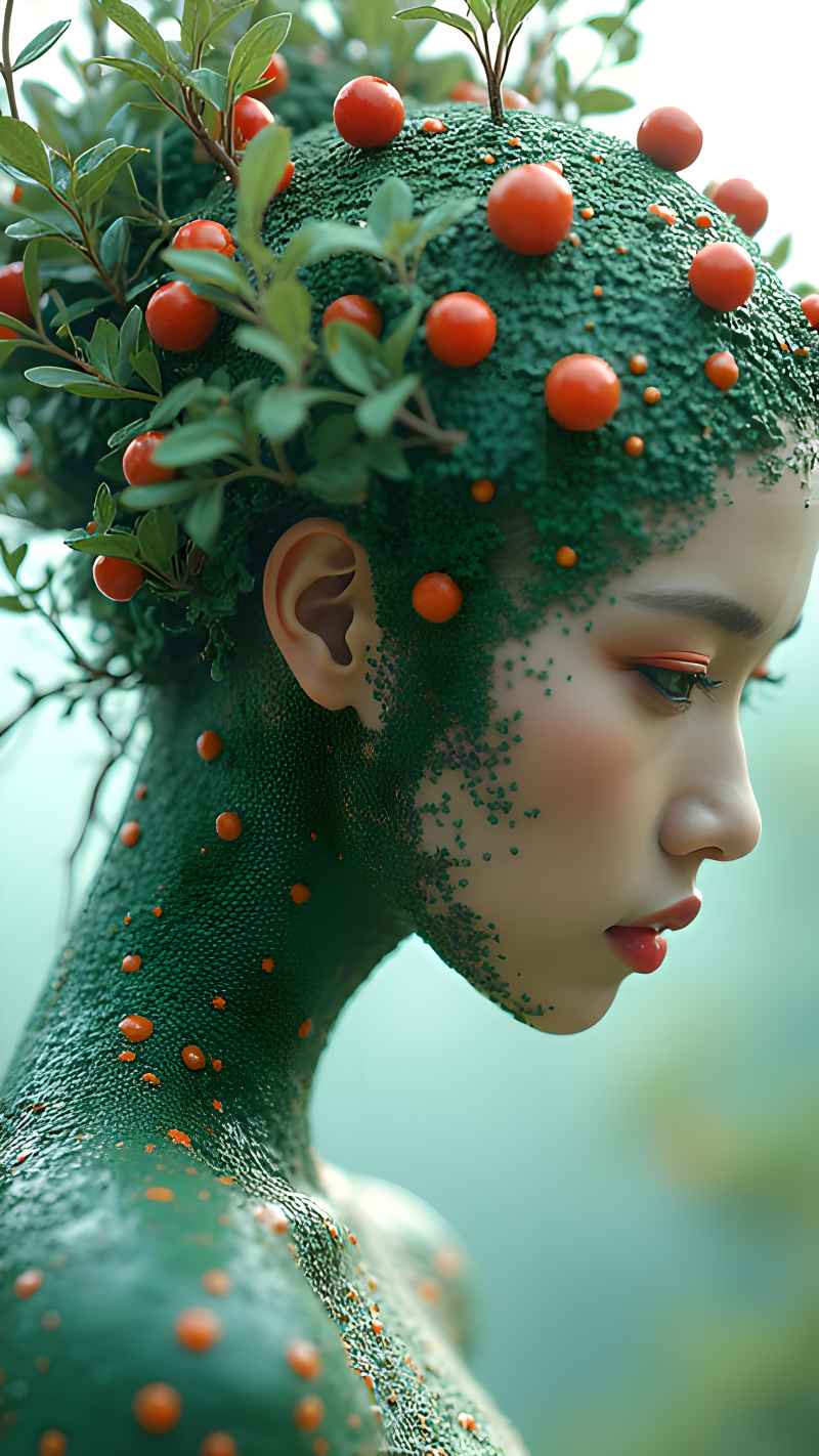 森林系列五颜六色古风艺术美女 116