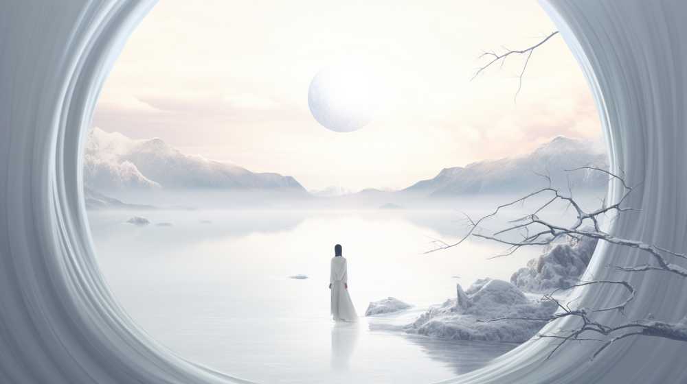 艺术浅白色唯美背景图99