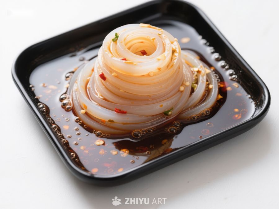 凉拌粉皮，酱汁浸泡的美味佳肴 827