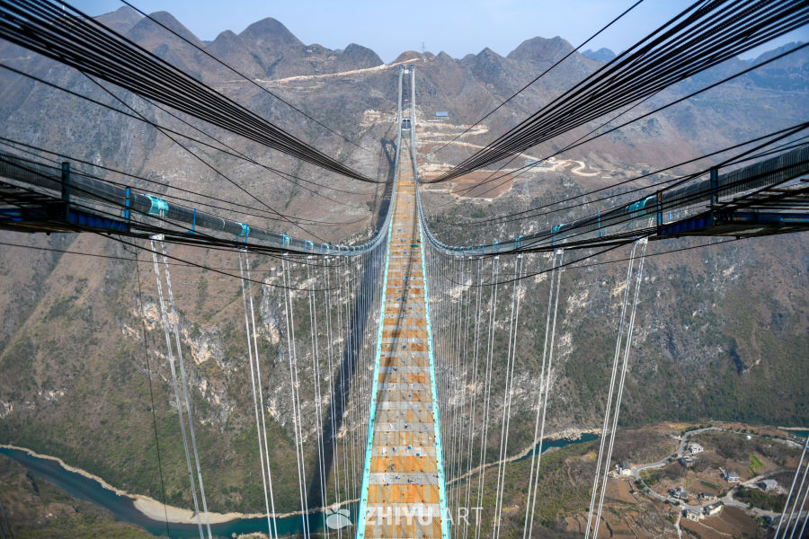 贵州花江峡谷大桥建设 4