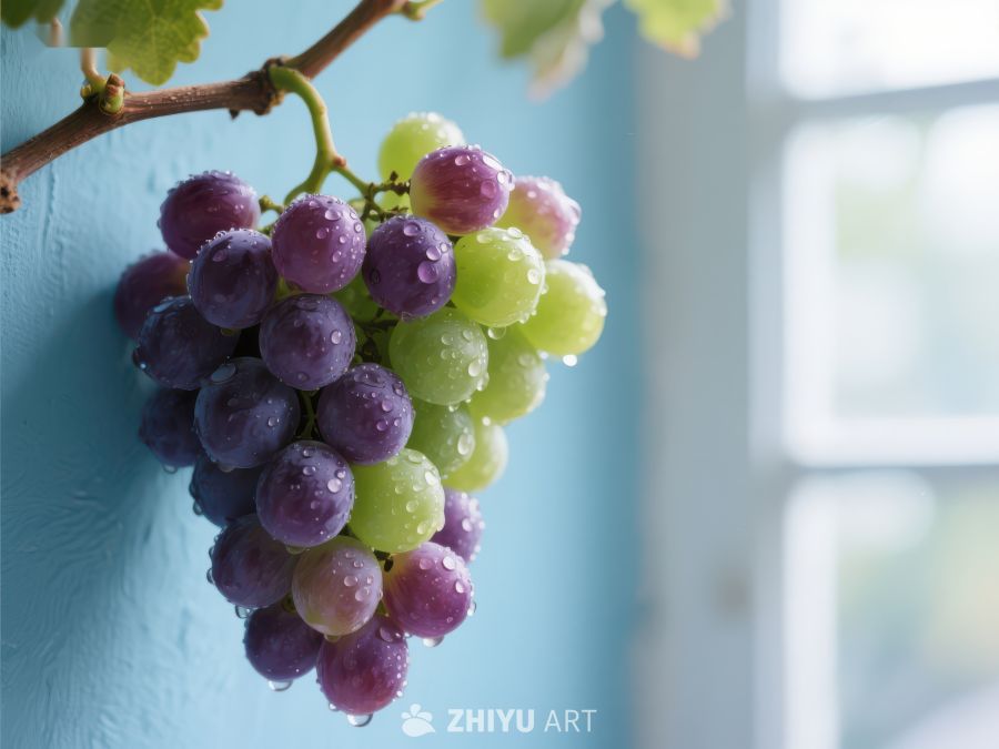 紫绿葡萄串挂枝头 813