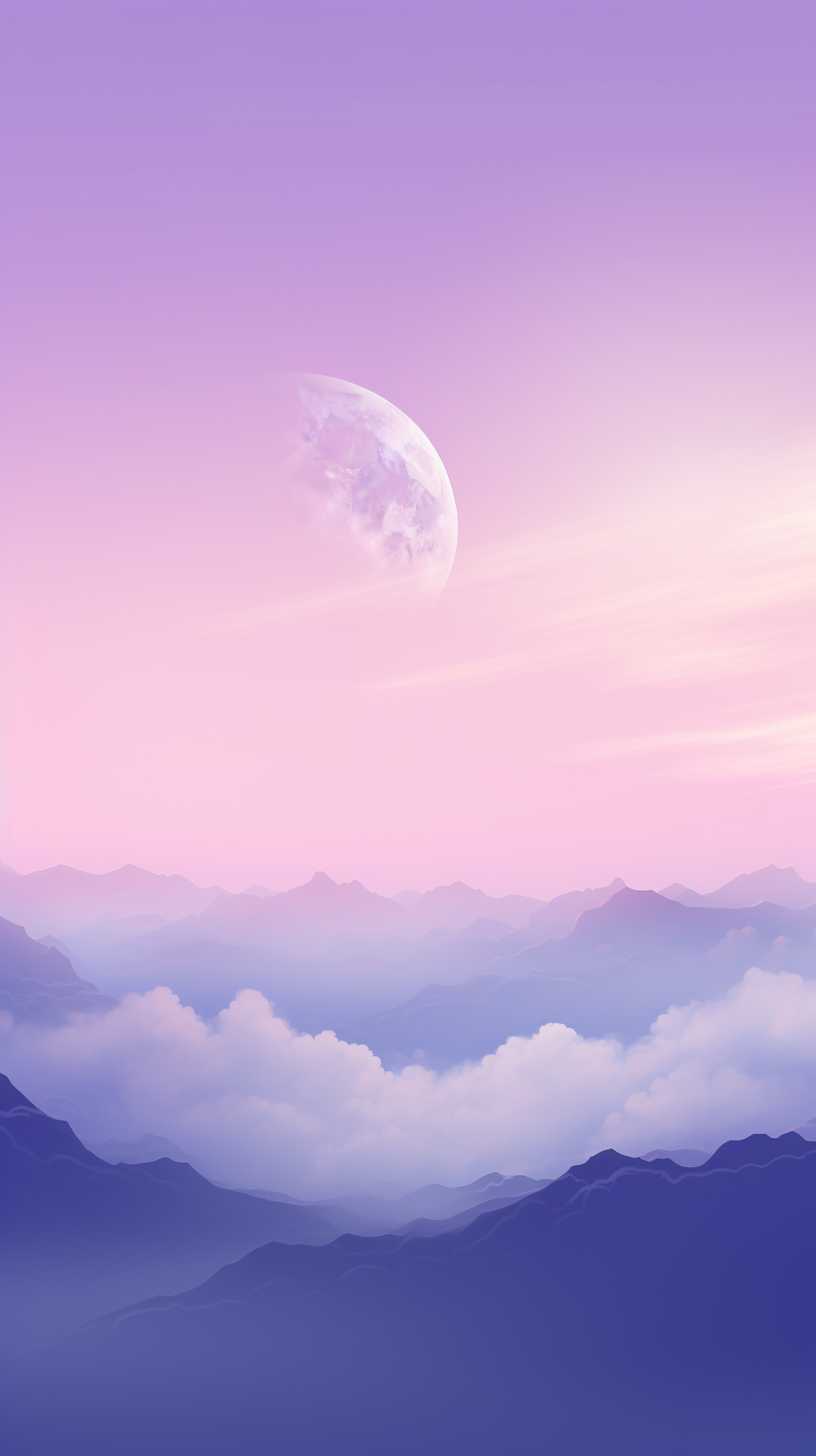 紫色唯美背景图