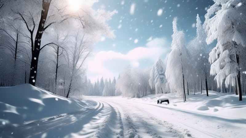 美丽冬季雪景 46