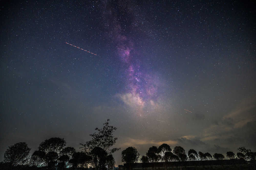 天蝎座银河夜景