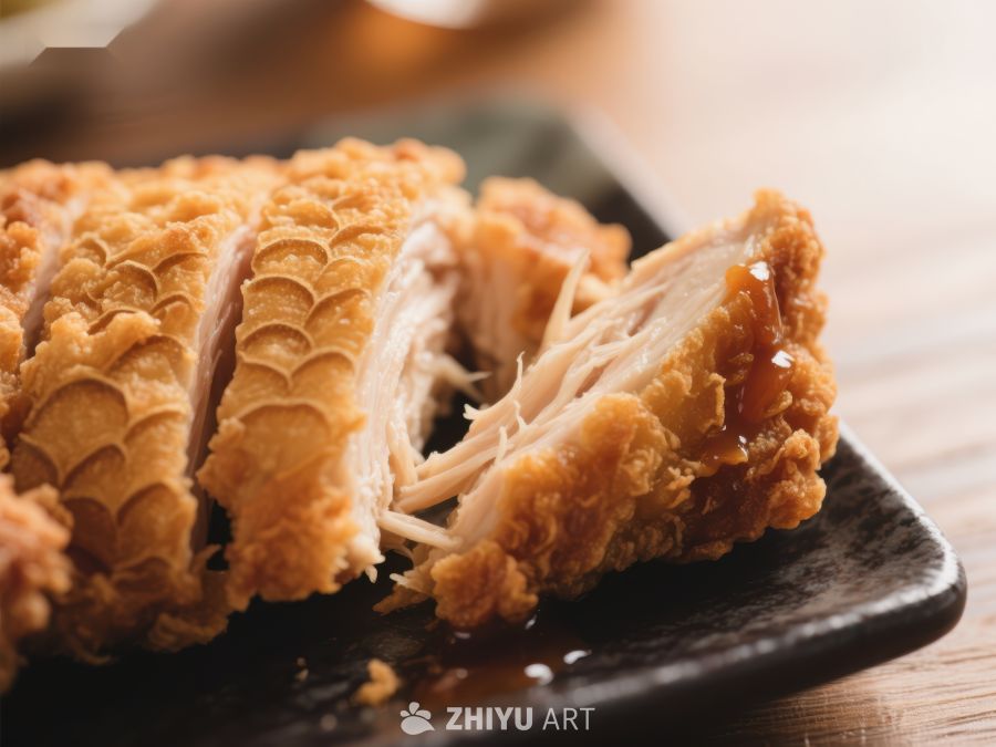 酥脆炸鸡排，金黄诱人