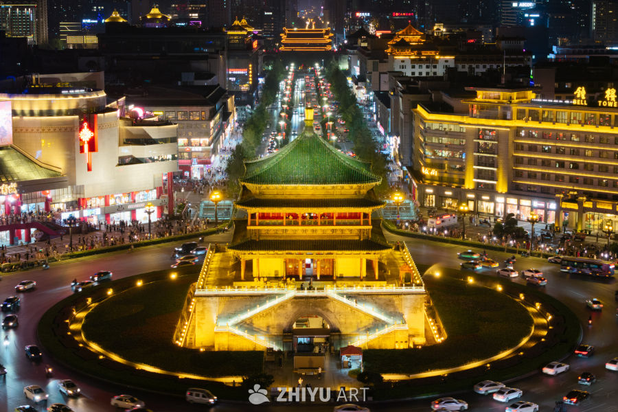 西安钟楼夜景