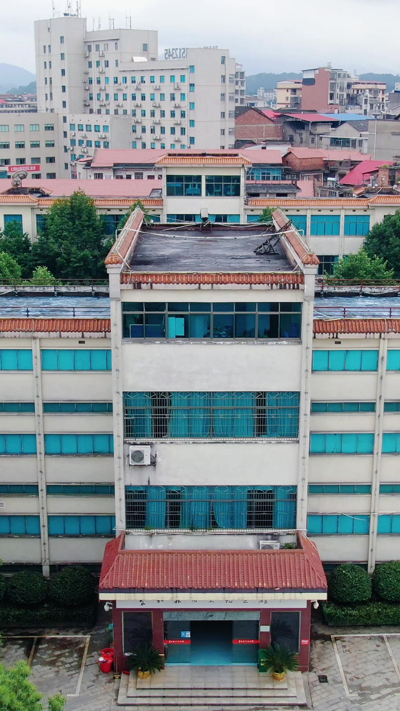 湖南蔡和森纪念馆竖屏航拍