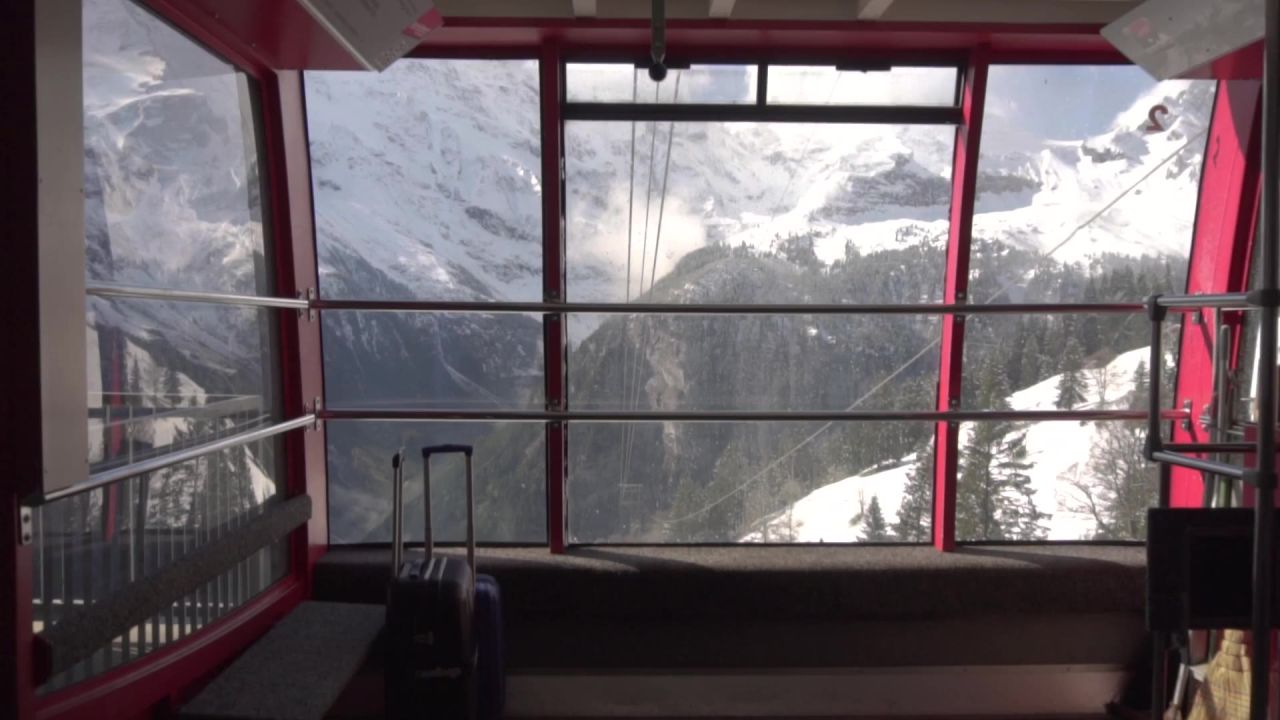 滑雪电梯雪冬天