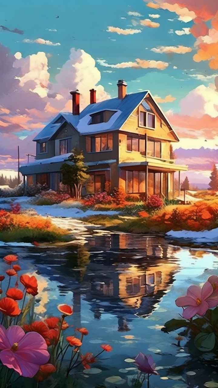充满活力的绿洲在它的后院各种花 130