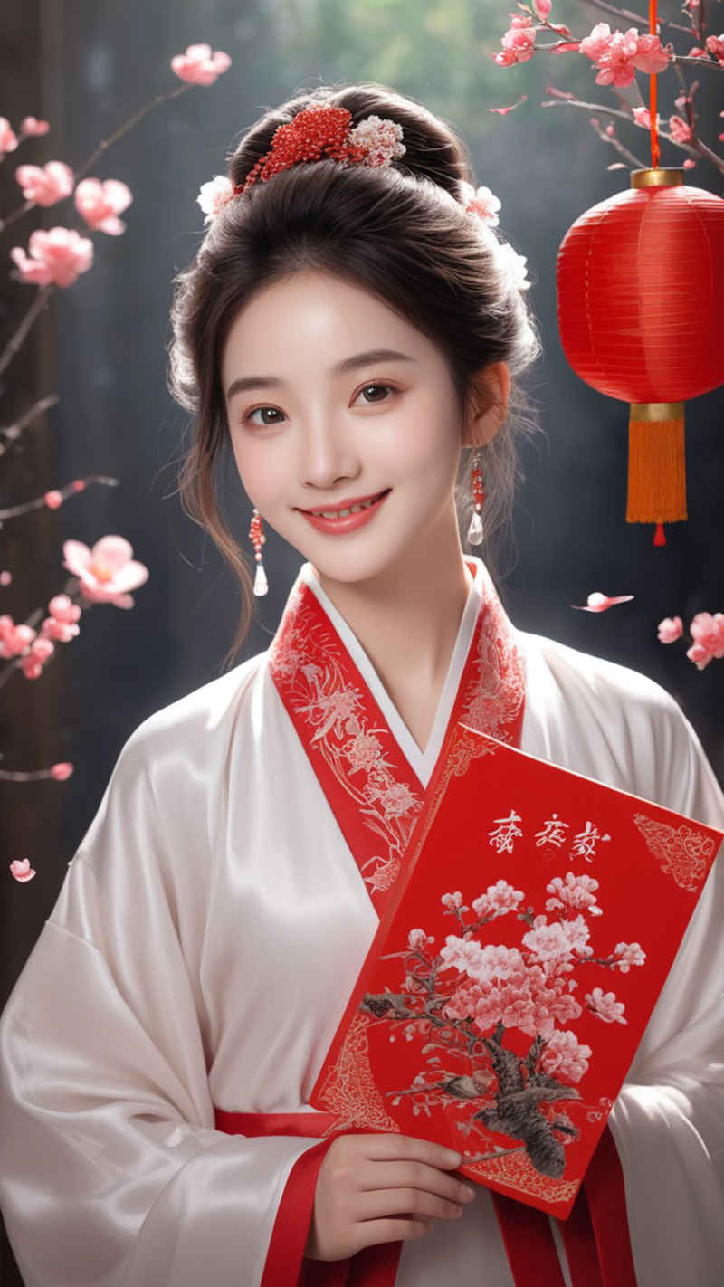 龙年亚洲女性肖像