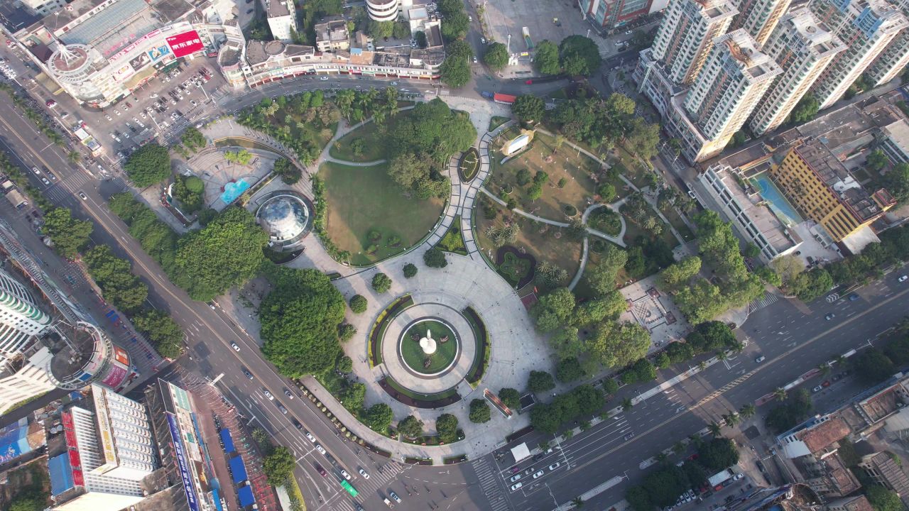 广西北海城市风光旅游景区航拍 