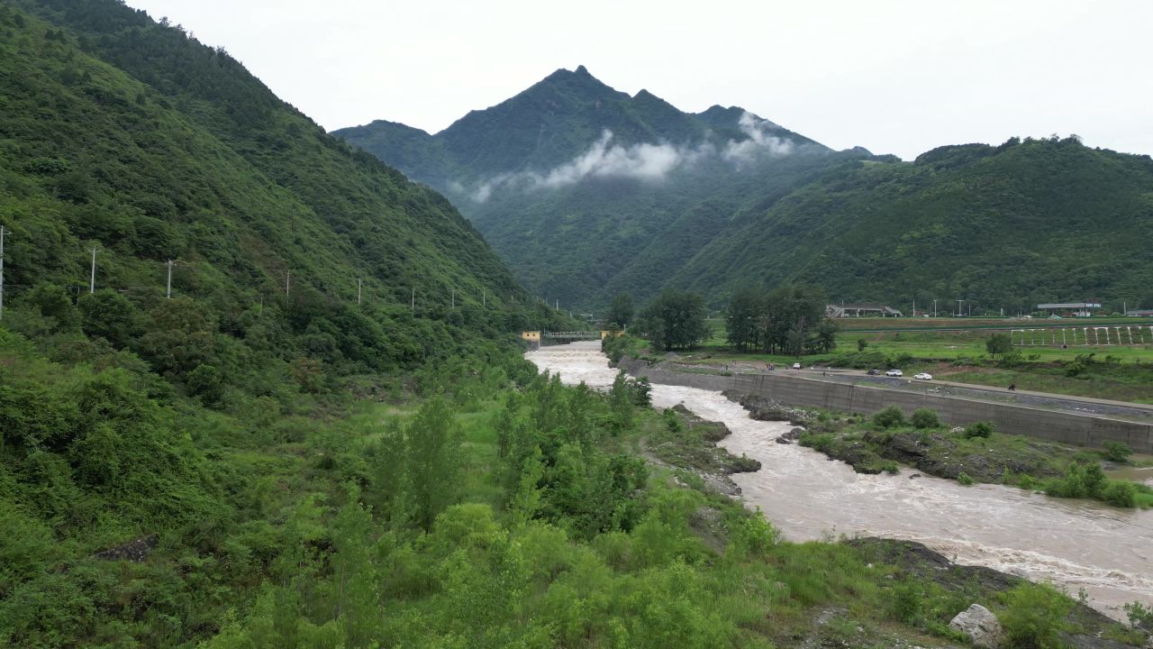 航拍涝峪云海