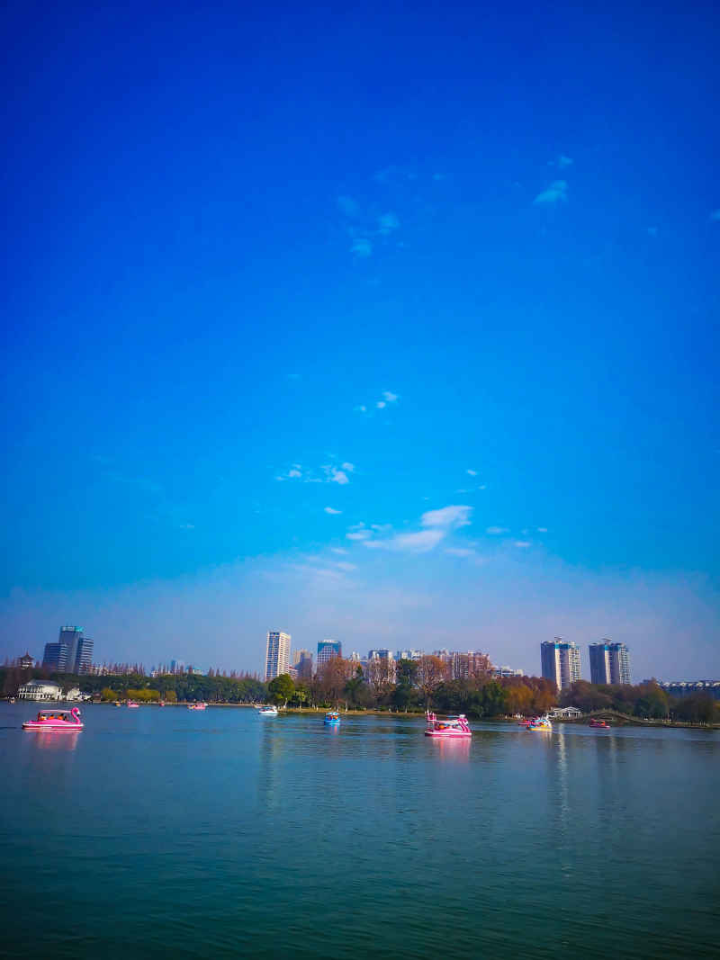 湖南长沙烈士公园年嘉湖风景摄影图