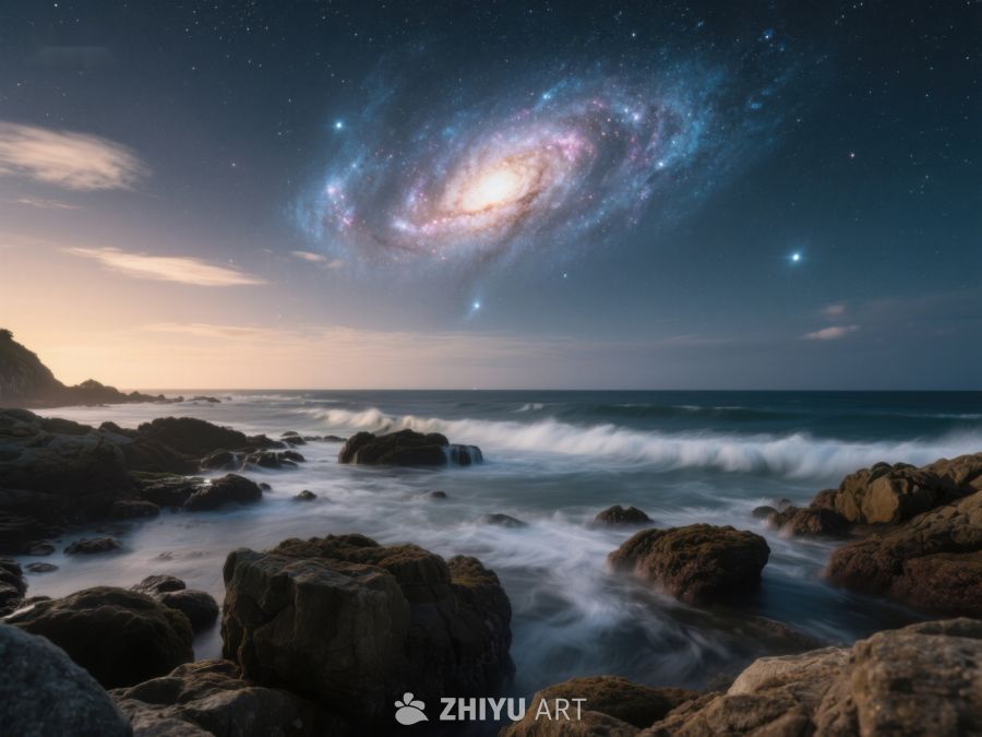 星河璀璨，海浪拍岸 142