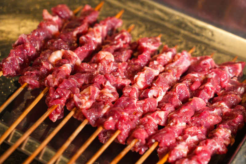烧烤撸串必备美食烤新鲜牛肉 1